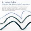 2 Meter Length MMCX Cable, Upgraded in Ear Monitor Cable, KBEAR Replacement IEM Extension Headphones Wire for Shure se215, se215 pro, se846, se425, se535 in Ear Headphones, iems (mmcx, 2.5mm Plug) view 3