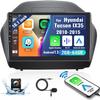 2G+64G CAMECHO Android 13 Car Stereo for Hyundai Tucson IX35 (2010-2015) with Wireless Carplay Android Auto Bluetooth 10.1 Inch Touchscreen GPS Navigation,WiFi,HiFi,FM,USB,AHD Backup Camera&Mic view 1