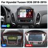 2G+64G CAMECHO Android 13 Car Stereo for Hyundai Tucson IX35 (2010-2015) with Wireless Carplay Android Auto Bluetooth 10.1 Inch Touchscreen GPS Navigation,WiFi,HiFi,FM,USB,AHD Backup Camera&Mic view 2