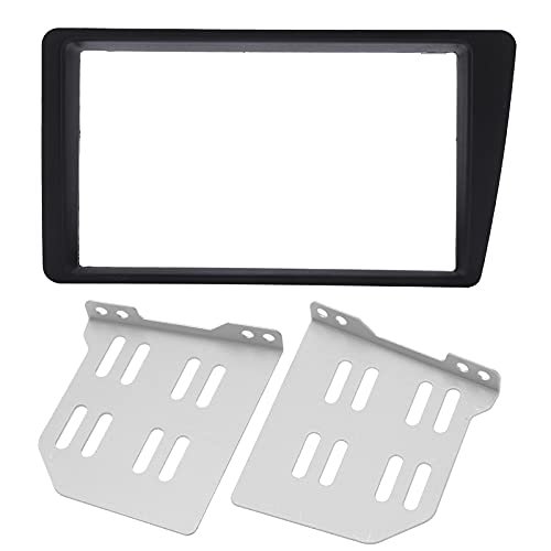 Radio Fascia, 2Din Black Car Radio Stereo Fascia Dash Frame Trim Replacement For LHD 2001-2005 Radio Panel Fascia