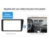 Radio Fascia, 2Din Black Car Radio Stereo Fascia Dash Frame Trim Replacement For LHD 2001-2005 Radio Panel Fascia view 2