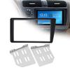 Radio Fascia, 2Din Black Car Radio Stereo Fascia Dash Frame Trim Replacement For LHD 2001-2005 Radio Panel Fascia view 3