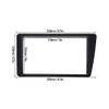 Radio Fascia, 2Din Black Car Radio Stereo Fascia Dash Frame Trim Replacement For LHD 2001-2005 Radio Panel Fascia view 4