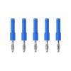 4mm to 2mm Industrial Grade Banana Plug Adapters for Multimeters - Rated Voltage and Current up to 30Vac-60Vdc, 36A, Pack of 5 (Blue) view 1