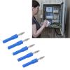 4mm to 2mm Industrial Grade Banana Plug Adapters for Multimeters - Rated Voltage and Current up to 30Vac-60Vdc, 36A, Pack of 5 (Blue) view 3