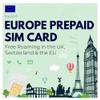 travSIM Europe SIM Card | 30 Days - 10GB Mobile Data | 4G/5G Internet | Free Roaming in UK, Switzerland & 30+ EU Countries | Contact US 7 Days Before Travel view 1