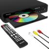 Philips DVD Players for TV with HDMI Port 1080P All Region HD DVD Player for Smart TV USB Input Remote Control Device and RCA Cable Mini DVD CD Player for Home Stereo System Multi Region PAL/NTSC view 1
