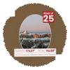 17x21 Mat Bevel Cut for 14x18 Photos - Precut Aged Oak Brown Oval Shaped Photo Mat Board Opening - Acid Free Matte to Protect Your Pictures - Bevel Cut for Family Photos, Pack of 25 Matboards Show view 1