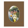 17x21 Mat Bevel Cut for 14x18 Photos - Precut Aged Oak Brown Oval Shaped Photo Mat Board Opening - Acid Free Matte to Protect Your Pictures - Bevel Cut for Family Photos, Pack of 25 Matboards Show view 4