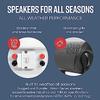 Polk Audio Atrium8 All Weather Outdoor Loudspeakers - 4 Pack (White) view 4
