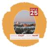 17x21 Mat Bevel Cut for 14x18 Photos - Precut Golden Orange Oval Shaped Photo Mat Board Opening - Acid Free Matte to Protect Your Pictures - Bevel Cut for Family Photos, Pack of 25 Matboards Show Kits view 1
