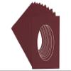 16x24 Mat Bevel Cut for 12x22 Photos - Precut Maroon Oval Shaped Photo Mat Board Opening - Acid Free Matte to Protect Your Pictures - Bevel Cut for Family Photos, Pack of 25 Matboards Show Kits With view 1