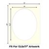 16x20 Mat Bevel Cut for 13.5x17 Photos - Precut Textured Cream Oval Shaped Photo Mat Board Opening - Acid Free Matte to Protect Your Pictures - Bevel Cut for Family Photos, Pack of 25 Matboards Show view 2