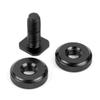 NovelGoal 1/4" 3/8" Tripod Mount Screw to Flash Hot Shoe Adapter with 2 Nuts for DSLR SLR Cameras Photography Photo Studio Kit Accessory (3/8 inch) view 1