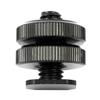 NovelGoal 1/4" 3/8" Tripod Mount Screw to Flash Hot Shoe Adapter with 2 Nuts for DSLR SLR Cameras Photography Photo Studio Kit Accessory (3/8 inch) view 4