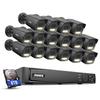 ANNKE AH500 PoE Security Camera System, 4K 16 Channel NVR 8TB HDD, 16PCS Outdoor 3K Surveillance IP Cameras Wired with Audio, Person Vehicle Detection,IR & Color Night Vision, Wide Angle view 1