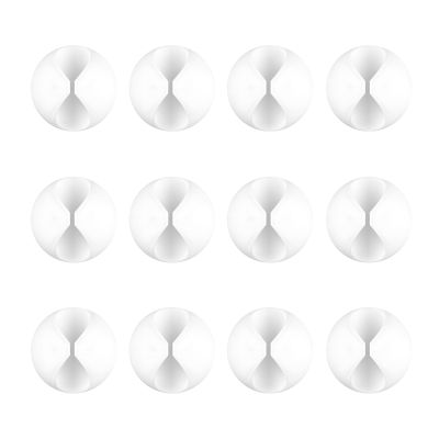 12 Pack Cable Clips, Znben Wire Organizer Holder Adhesive Cord Management Charger Wire Holder Clips for Desk, Home, Office, Car, Cubicle, Nightstand White