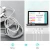 12 Pack Cable Clips, Znben Wire Organizer Holder Adhesive Cord Management Charger Wire Holder Clips for Desk, Home, Office, Car, Cubicle, Nightstand White view 2