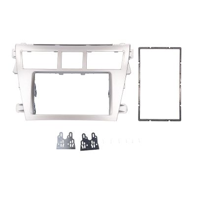 KIMISS Double Din Dash Kit 2Din Radio Fascia Car Stereo Installation Dash Kit Navigation Refitted Dash Panel Frame Kit for 2007-2012 / for Belta 2005-2008 / for Sedan