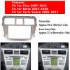KIMISS Double Din Dash Kit 2Din Radio Fascia Car Stereo Installation Dash Kit Navigation Refitted Dash Panel Frame Kit for 2007-2012 / for Belta 2005-2008 / for Sedan view 2