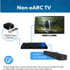 OREI eARC 4K 60Hz Dolby Atmos Audio Extractor Switch with 3 Inputs - Connect ARC/eARC Soundbar. HDMI 2.0 and HDCP 2.2 Compliant - CEC Pass Through - HDR, Dolby Vision Supported (HDA-934) view 3