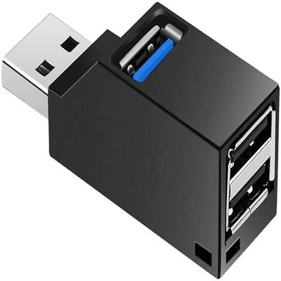 USB Hub,High Speed Mini USB 3.0 USB 2.0 HUB 3 Port Splitter (2 USB 2.0 zUSB 3.0) Distribution Adapter for PC Laptop MacBook Notebook USB Flash Drives