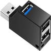USB Hub,High Speed Mini USB 3.0 USB 2.0 HUB 3 Port Splitter (2 USB 2.0 zUSB 3.0) Distribution Adapter for PC Laptop MacBook Notebook USB Flash Drives view 1