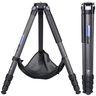 Compact Design Carbon Camera Tripod with Stone Bag 32.5mm Max Leg Tube Stable Lightweight Carbon Fiber Travel Stand for Canon Sony Nikon DSLR Digital Camcorder Max Load 25kg