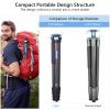 Compact Design Carbon Camera Tripod with Stone Bag 32.5mm Max Leg Tube Stable Lightweight Carbon Fiber Travel Stand for Canon Sony Nikon DSLR Digital Camcorder Max Load 25kg view 3
