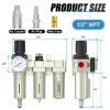 MEANLIN 1/2" NPT 3-Stage Air Dryer for Compressor, Auto Drain view 2