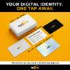 TapSnap Digital Business Card - No Subscription, Unlimited Tap Sharing - NFC + QR - Compatible with iPhone & Android - Custom Business Card (Black) view 2