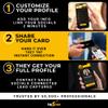 TapSnap Digital Business Card - No Subscription, Unlimited Tap Sharing - NFC + QR - Compatible with iPhone & Android - Custom Business Card (Black) view 3