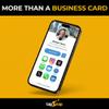 TapSnap Digital Business Card - No Subscription, Unlimited Tap Sharing - NFC + QR - Compatible with iPhone & Android - Custom Business Card (Black) view 4