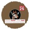 Poster Palooza 10x10 Photo Mat Board for 6x6 Photos Precut Circle Shape Opening Acid Free Bevel Cut Picture Frame Mat, Steel Blue, Mat Board for Framing Photos & Artwork, 25-Pack Matboards Show Kits view 1