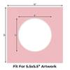 Poster Palooza 10x10 Photo Mat Board for 6x6 Photos Precut Circle Shape Opening Acid Free Bevel Cut Picture Frame Mat, Steel Blue, Mat Board for Framing Photos & Artwork, 10-Pack Matboards Show Kits view 2