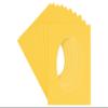 16x24 Mat Bevel Cut for 12x22 Photos - Precut Chamois Yellow Oval Shaped Photo Mat Board Opening - Acid Free Matte to Protect Your Pictures - Bevel Cut for Family Photos, Pack of 10 Matboards Show view 1