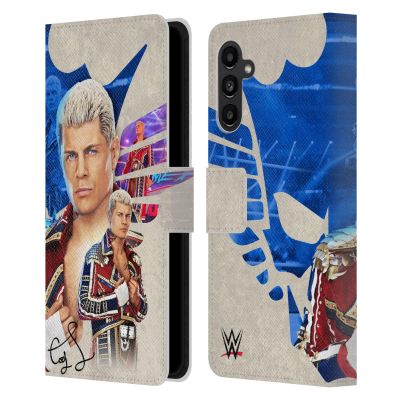 Head Case Designs Officially Licensed WWE Superstar Graphics Cody Rhodes Leather Wallet Case Compatible with Samsung Galaxy A13 5G (2021)