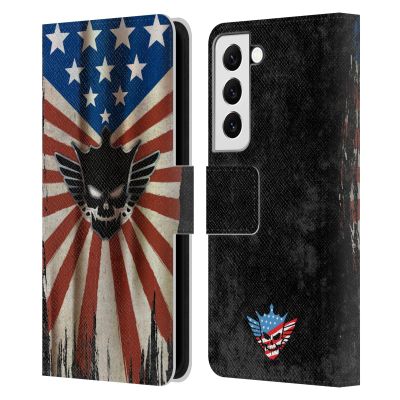 Head Case Designs Officially Licensed WWE Distressed Flag Cody Rhodes Leather Book Wallet Case Cover Compatible with Samsung Galaxy S22 5G