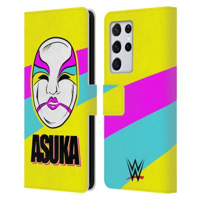 Head Case Designs Officially Licensed WWE The Empress Asuka Leather Wallet Case Compatible with Samsung Galaxy S21 Ultra 5G