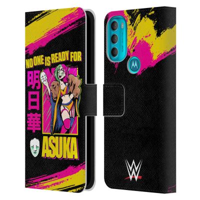 Head Case Designs Officially Licensed WWE No One is Ready Asuka Leather Book Wallet Case Cover Compatible with Motorola Moto G71 5G