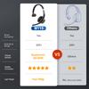 MONODEAL Trucker Bluetooth Headset, Wireless Headset with Microphone ENC Noise Cancelling & Mute Button, 30H Talk Time, Bluetooth 5.2 Headphones for Work, Office, Call Center view 2
