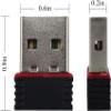 Mini 150MPS USB 2.0 Stick WiFi 802.11n Wireless LAN Network Adapter Stick Schwarz 802.11 Dongle Chip view 4