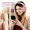 AUSDOM E7 Bluetooth Active Noise Cancelling Headphones, Wireless Over Ear ANC with Microphone, Hi-Fi Stereo Sound, 50H Playtime, Comfortable Earpads for Travel Work TV Phones, Rose Gold view 4