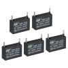 PATIKIL CBB61 Ceiling Fan Capacitor, 5Pcs 2uF 450V AC 50/60HZ Single Insert with 2pins for Air Conditioner Fan Motor Star Run Capacitors 37 x 26 x 24mm view 1