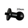 FEICHAO 20mm/17mm/15mm/13mm to 1/4 Screw/Hole Ball Head Mount Adapter for Action Camera Photography Accessories (20mm to 1/4 Screw) view 3