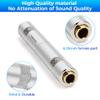 1/4 Inch TRS/TS Female to Female Gold-Plated Coupler (2 Pack), 1/4" TRS Stereo and TS Mono Jack Adapter Joiner, 6.35mm Extension Gender Changer Converter Connectors for Amplifier Speaker Guitar Sound view 3