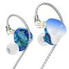 Kinboofi ND-DD3 Adjustable Dual Magnetic Dynamic Earphone, 4 Adjustable Tuning Modes Wried Headphone, HiFi Quality in Ear Earphone with Detachaable 2pin Cable for Audiophile Musician (Blue, No Mic) view 1