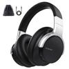 AUSDOM Bluetooth Noise Cancelling Headphones: E7 Wireless Over Ear ANC Headphones with Microphone, 50H Playtime, Hi-Fi Sound, USB C Charge, Comfortable Earpads for Travel Work Adults, Silver Black view 1