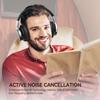 AUSDOM Bluetooth Noise Cancelling Headphones: E7 Wireless Over Ear ANC Headphones with Microphone, 50H Playtime, Hi-Fi Sound, USB C Charge, Comfortable Earpads for Travel Work Adults, Silver Black view 2