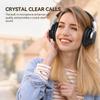 AUSDOM Bluetooth Noise Cancelling Headphones: E7 Wireless Over Ear ANC Headphones with Microphone, 50H Playtime, Hi-Fi Sound, USB C Charge, Comfortable Earpads for Travel Work Adults, Silver Black view 4